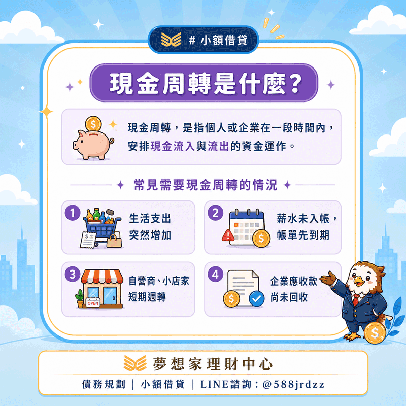 現金周轉是什麼？6 大現金周轉管道、流程、申辦方式與注意事項一次看！