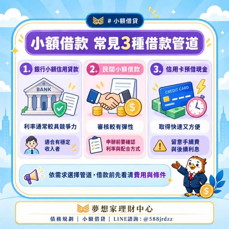 急用錢要小額借款還是預借現金？3招比較利息、費用與借款額度